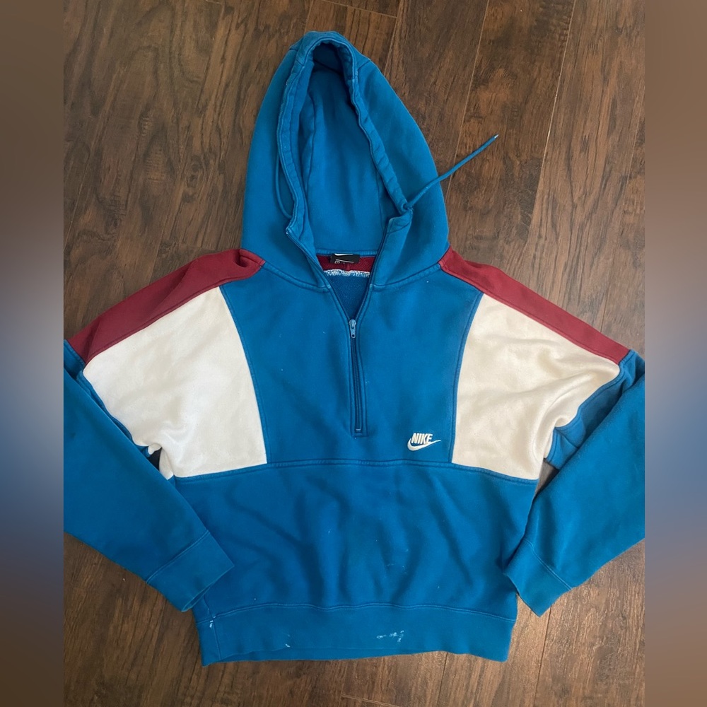 Nike Cropped Quarter Zip with Hoodie
